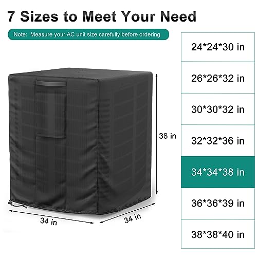Central Large Air Conditioner Cover balck