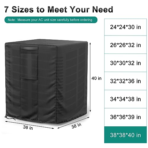 Central Large Air Conditioner Cover balck
