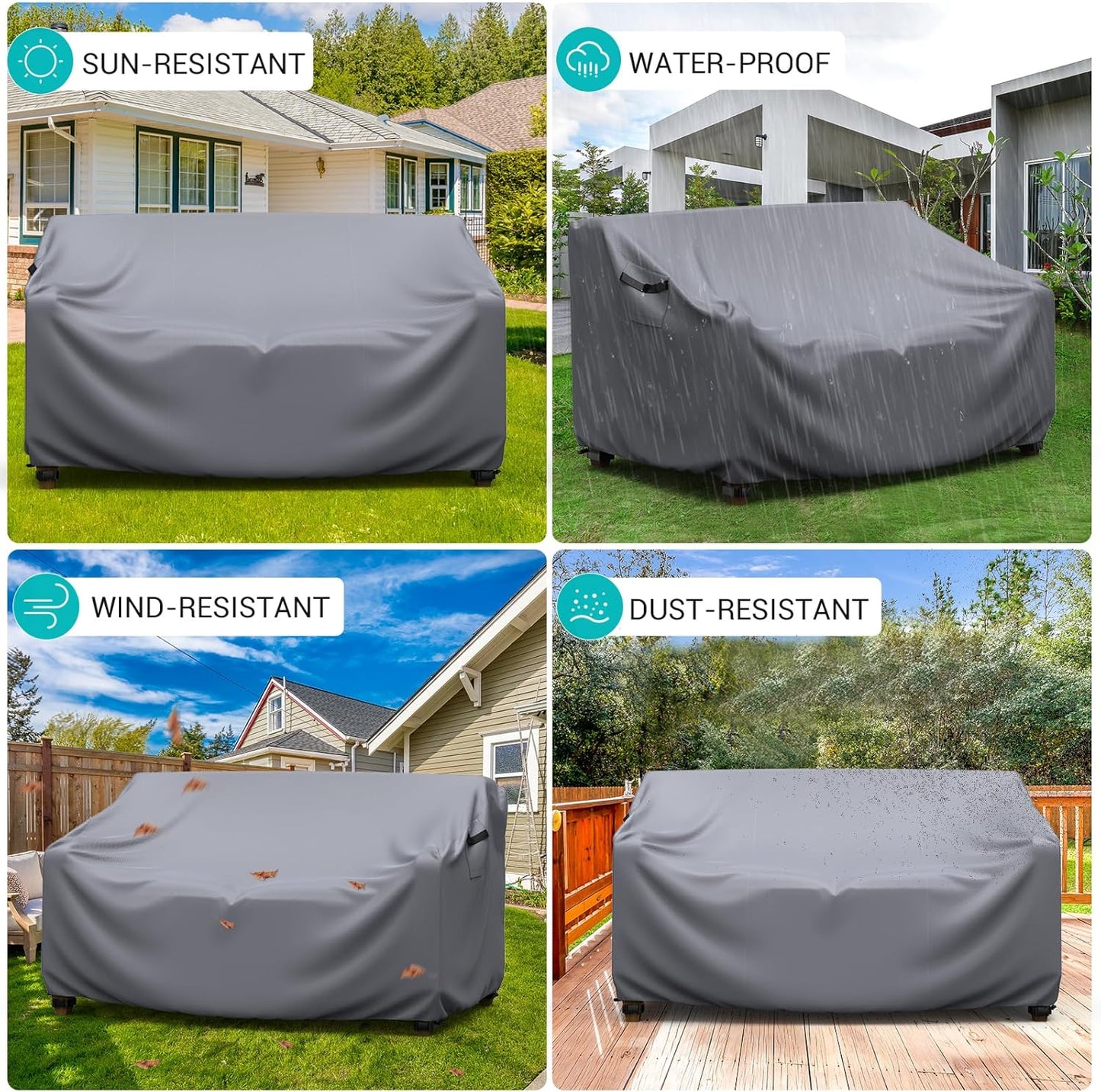 Patio Sofa Cover Grey