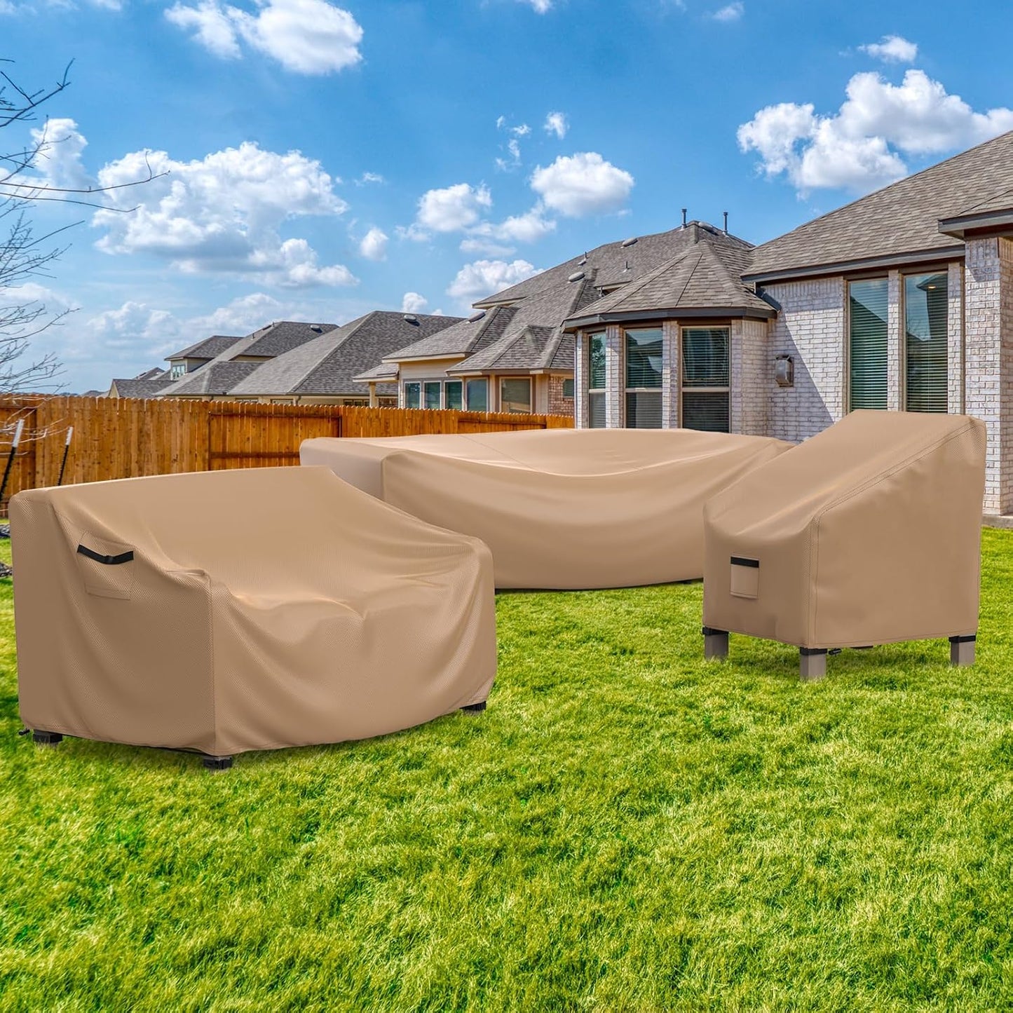 Patio Sofa Cover Brown
