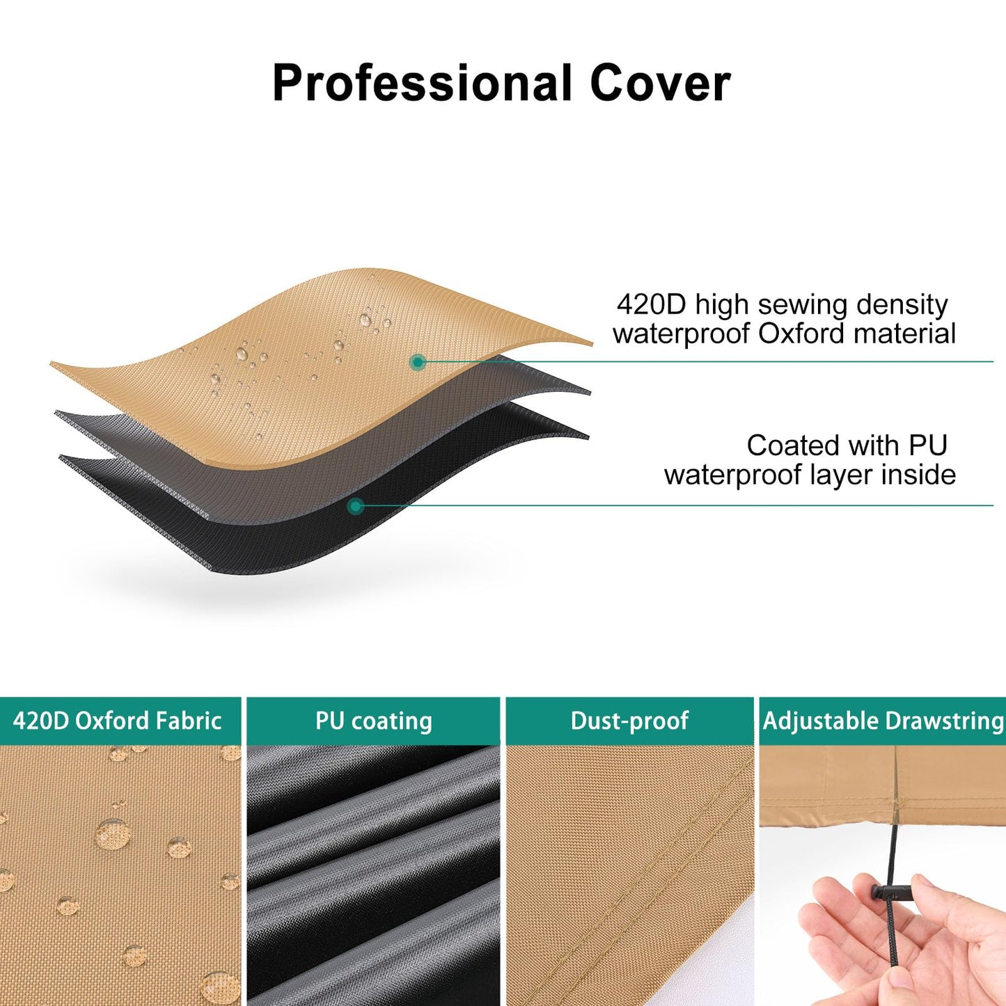Central Large Air Conditioner Cover Brown