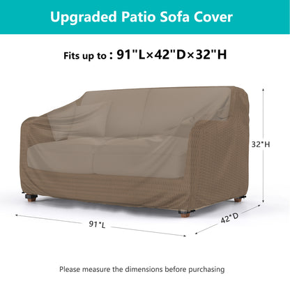 Patio Sofa Cover Brown
