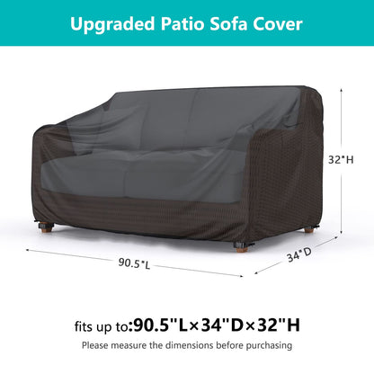 Patio Sofa Cover Black