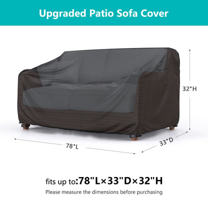 Patio Sofa Cover Black