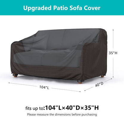 Patio Sofa Cover Black