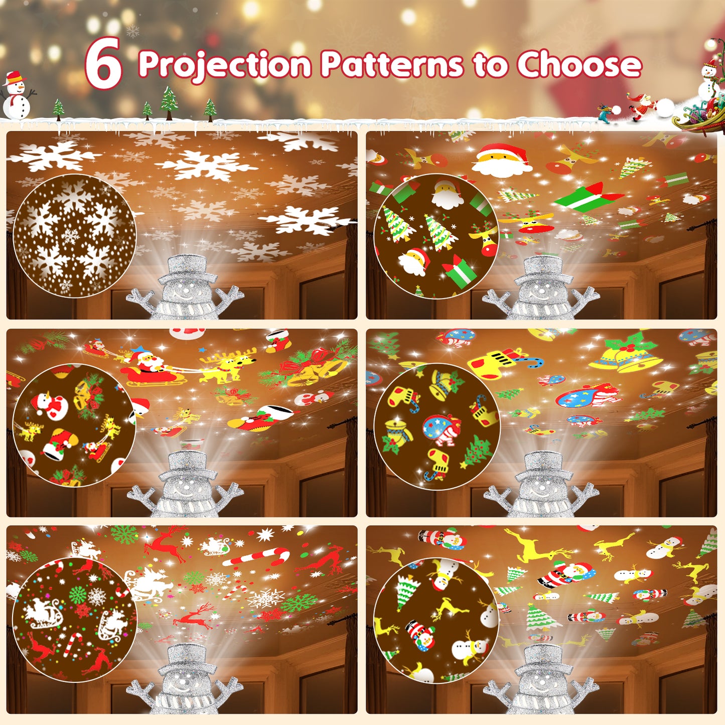 Brosyda Snowman Christmas Tree Topper （Silver)