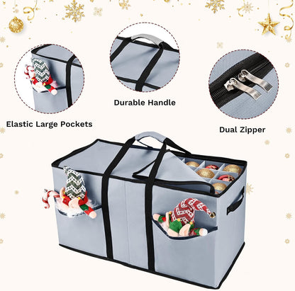 Christmas Ornament Storage Box（Grey）
