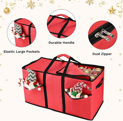 Christmas Ornament Storage Box（Red）
