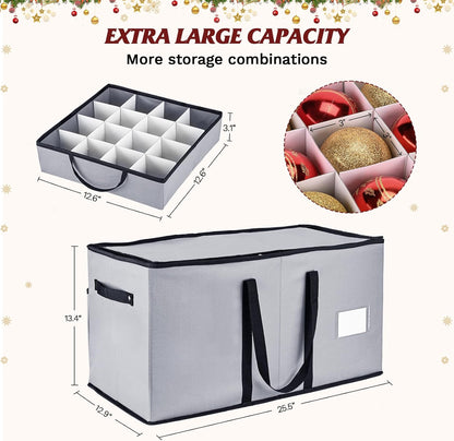 Christmas Ornament Storage Box（Grey）