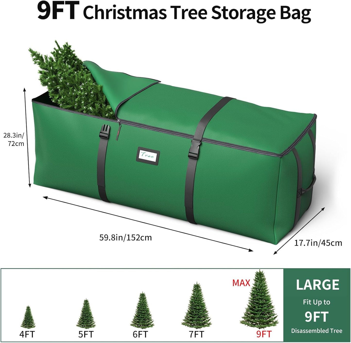Christmas Tree Storage Bag  (Green)