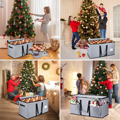Christmas Ornament Storage Box（Grey）