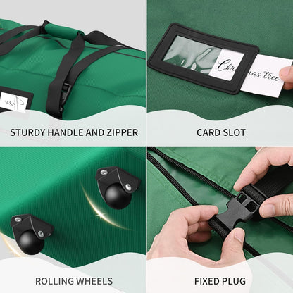 Rolling Christmas Tree Storage Bag(Green)