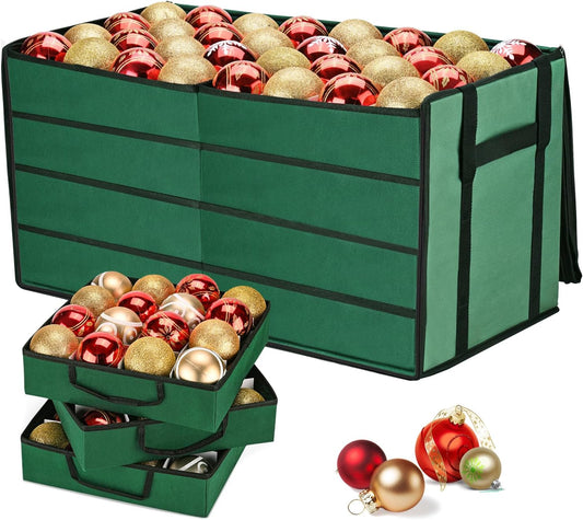 Christmas Ornament Storage Box(Green)