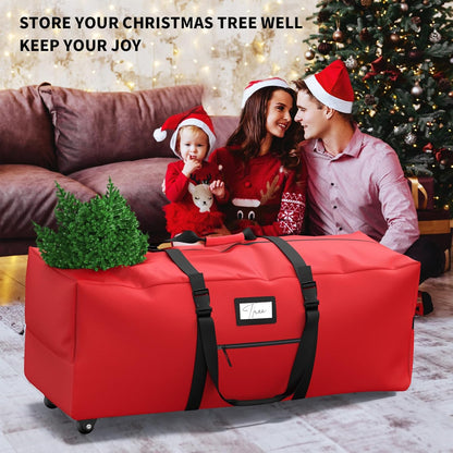 Rolling Christmas Tree Storage Bag(Red)