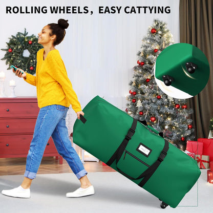 Rolling Christmas Tree Storage Bag(Green)