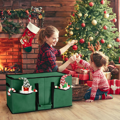 Christmas Ornament Storage Box（Green）