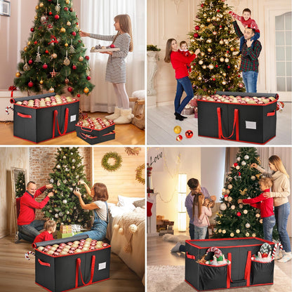 Christmas Ornament Storage Box（Black）