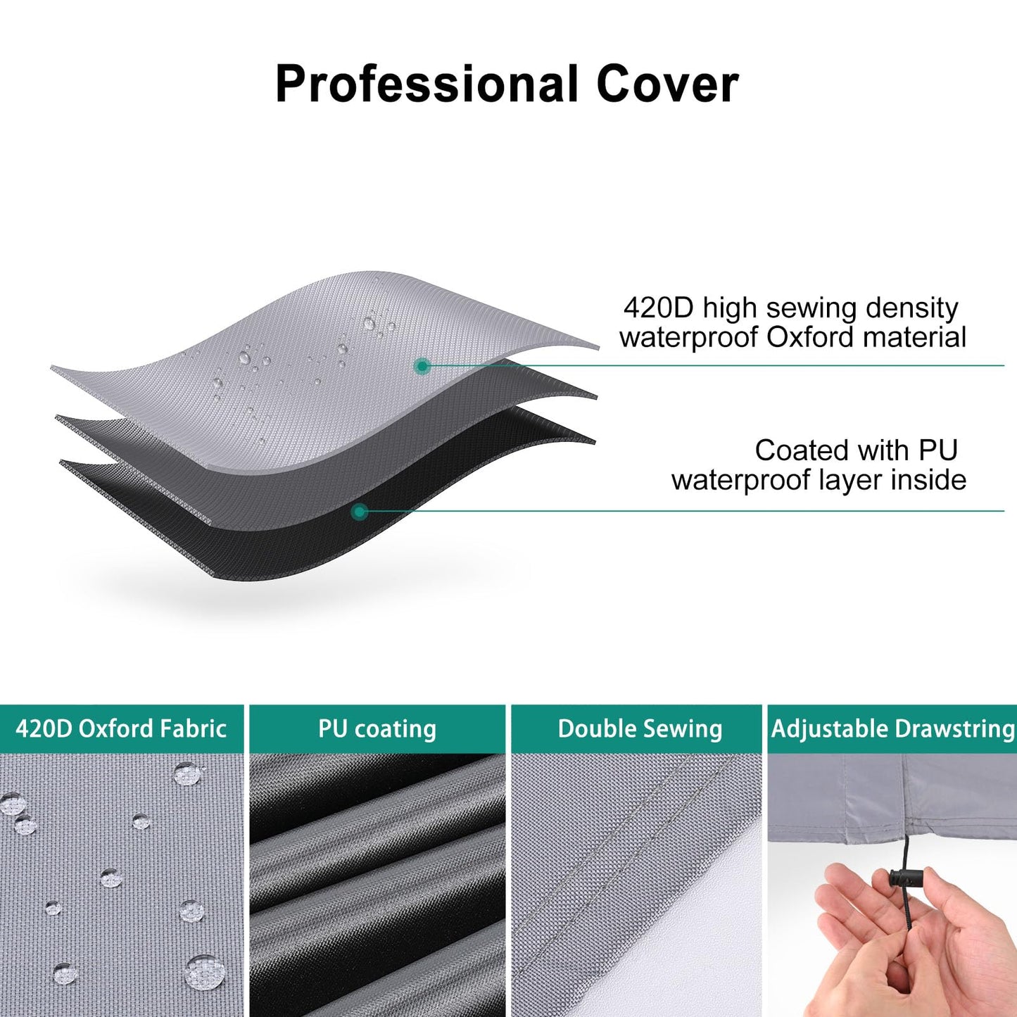 Central Large Air Conditioner Cover Grey