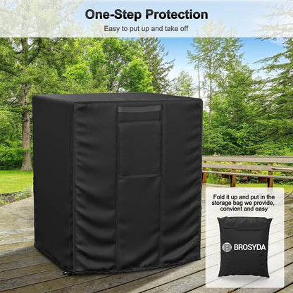 Central Large Air Conditioner Cover balck