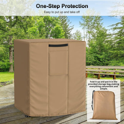 Central Large Air Conditioner Cover Brown