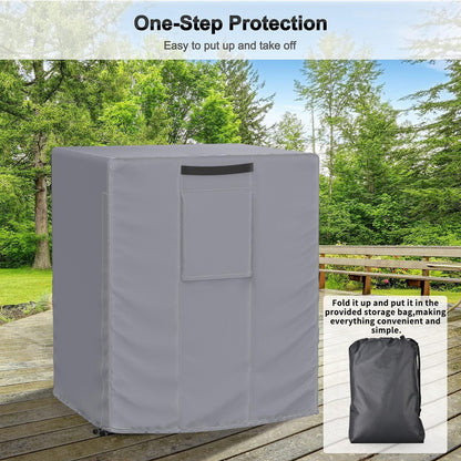 Central Large Air Conditioner Cover Grey